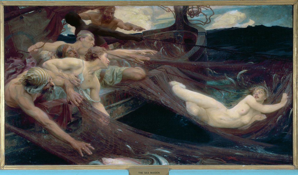 A tengeri leány, 1894 alkotó: Herbert James Draper