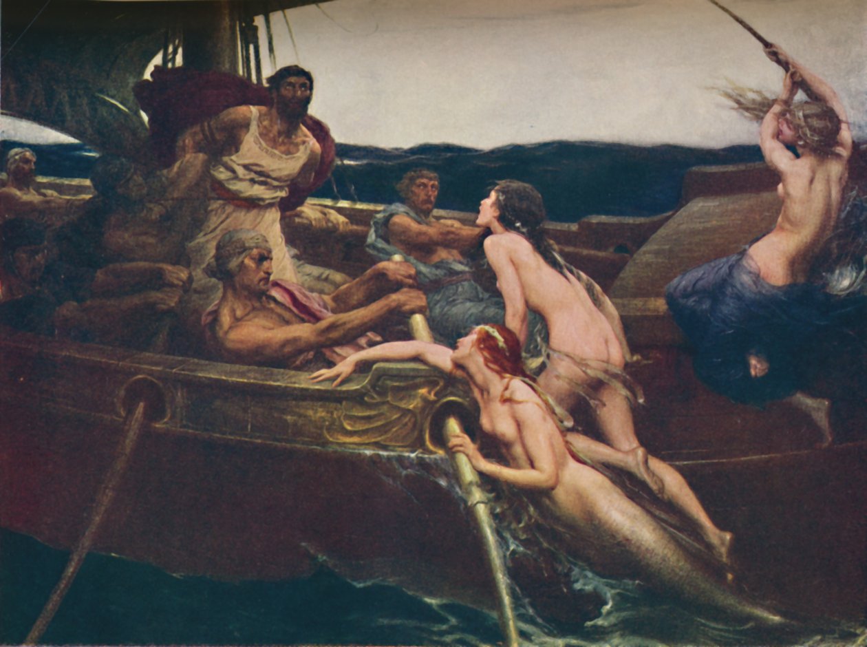 Ulysses and the Sirens, 1909, c1950. alkotó: Herbert James Draper