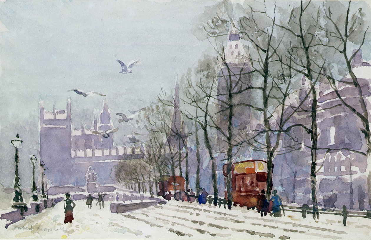 Egy téli nap, Westminster (wc) alkotó: Herbert Menzies Marshall