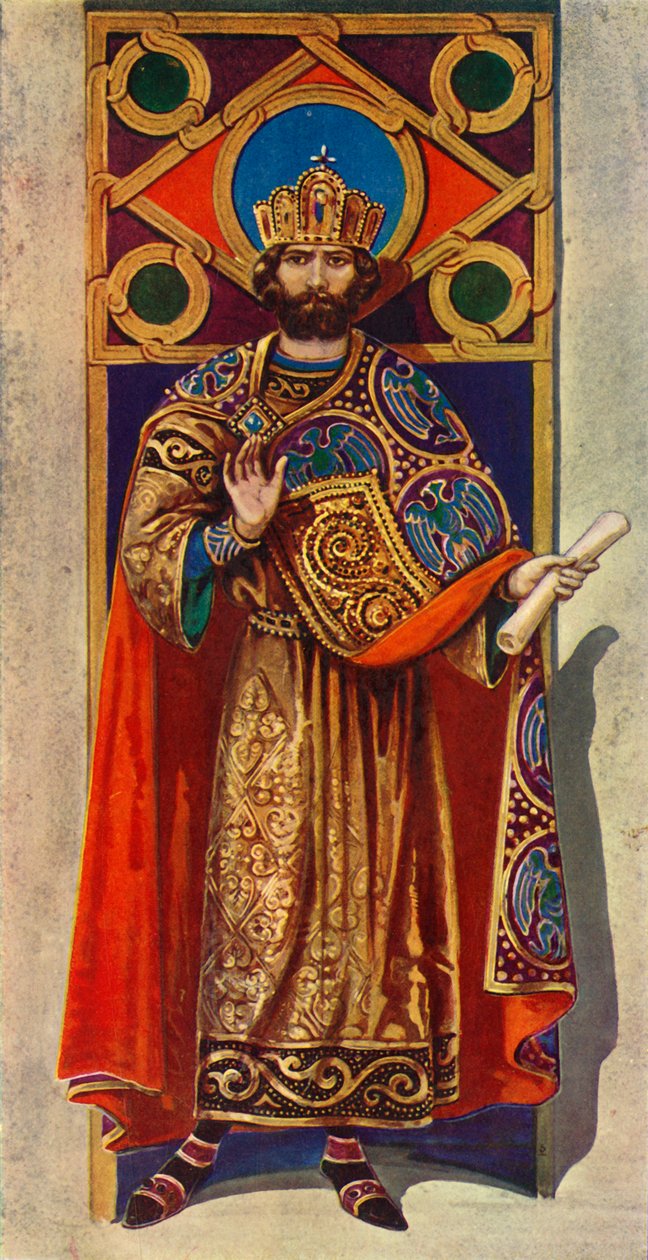 A 8. és 9. század bizánci császára, i.sz., 1924. alkotó: Herbert Norris