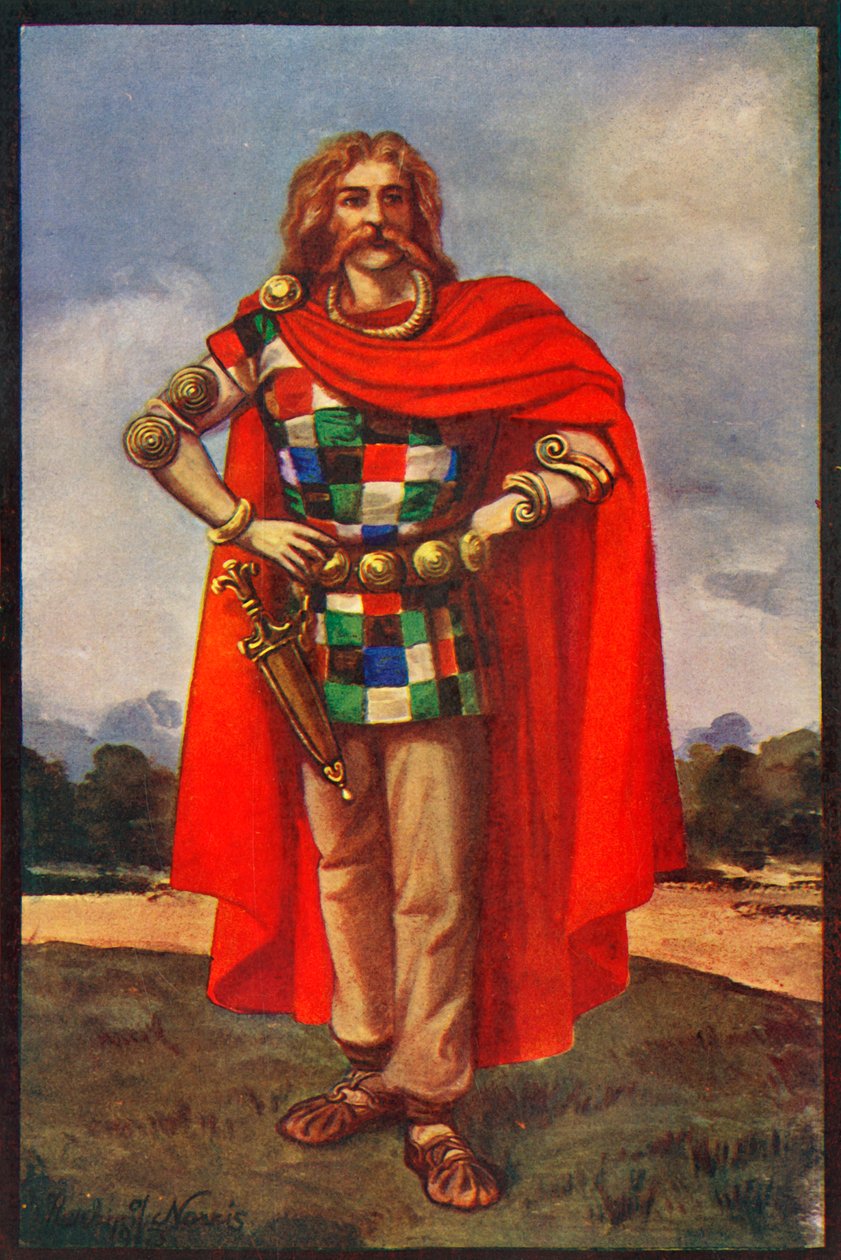 Egy kelta főnök polgári ruhában, 1924. alkotó: Herbert Norris