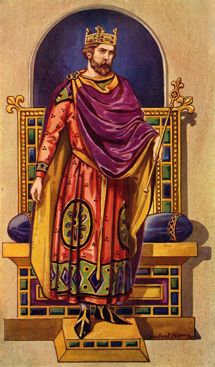 A Karloving- vagy Capetian-dinasztiák francia királya, 1924. alkotó: Herbert Norris
