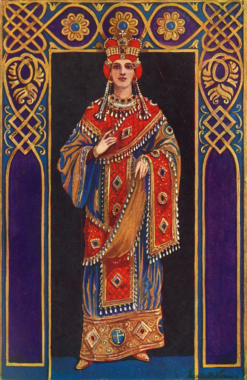 A tizedik, tizenegyedik és tizenkettedik század császárnője, i.sz., 1924. alkotó: Herbert Norris