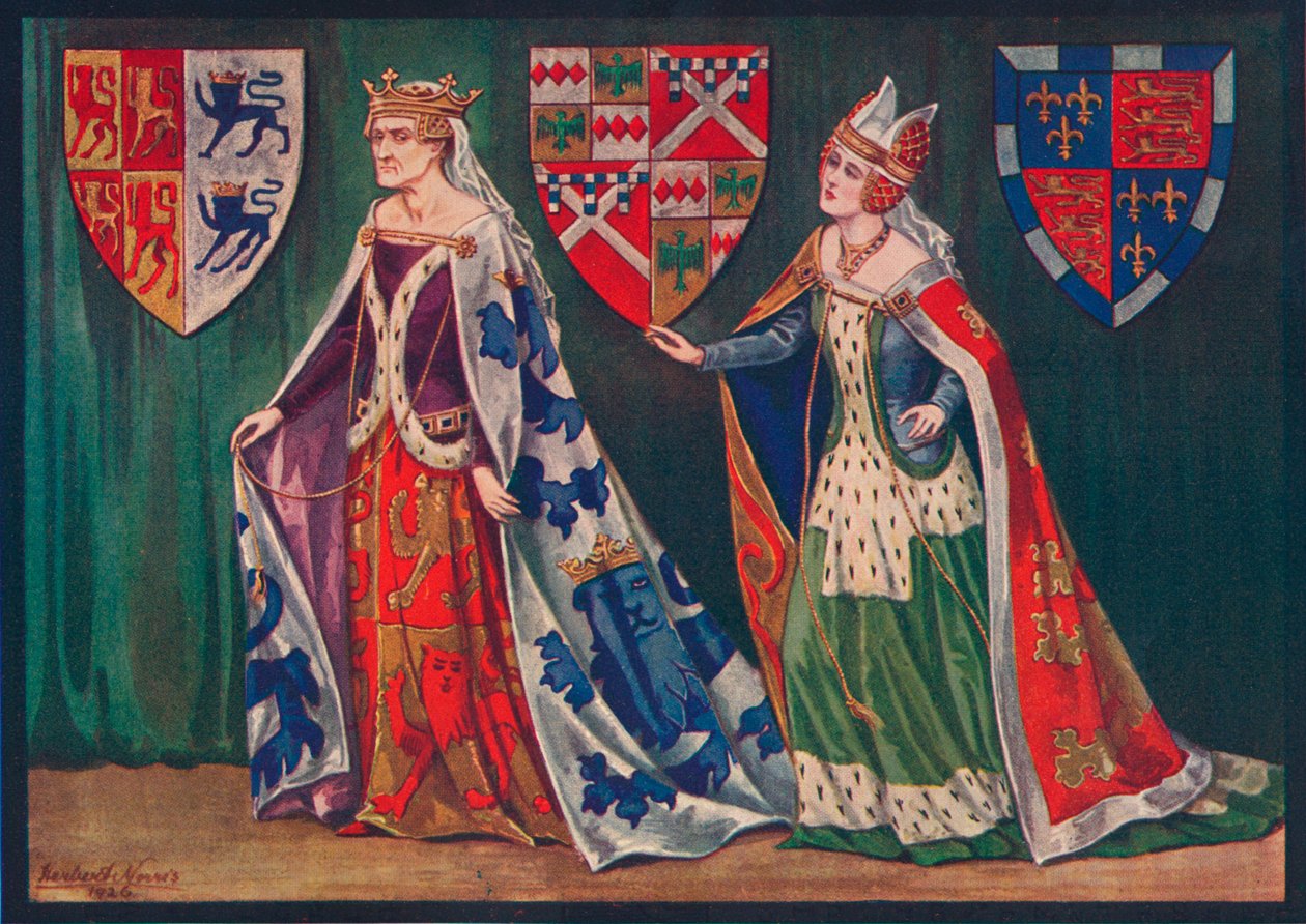 Margaret, walesi hercegnő, 1410. Joice, Lady Tiptoft, 1460, 1926 alkotó: Herbert Norris