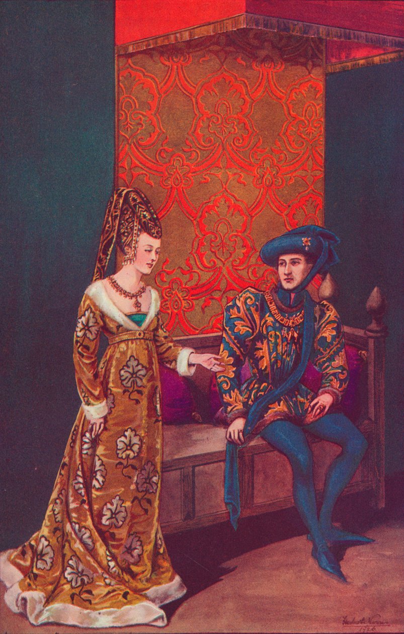 Philippe Le Bon, Burgundia hercege és Portugália Izabella, 1440-1445, 1926 alkotó: Herbert Norris