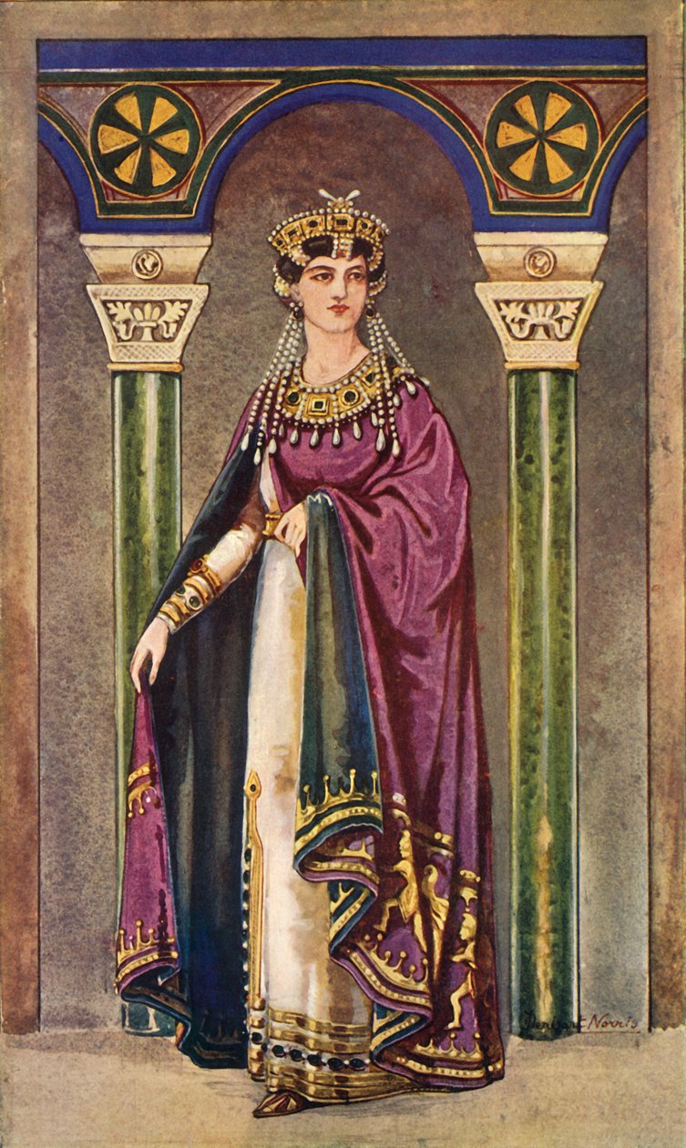 Theodora császárné – hatodik század, i.sz., 1924. alkotó: Herbert Norris