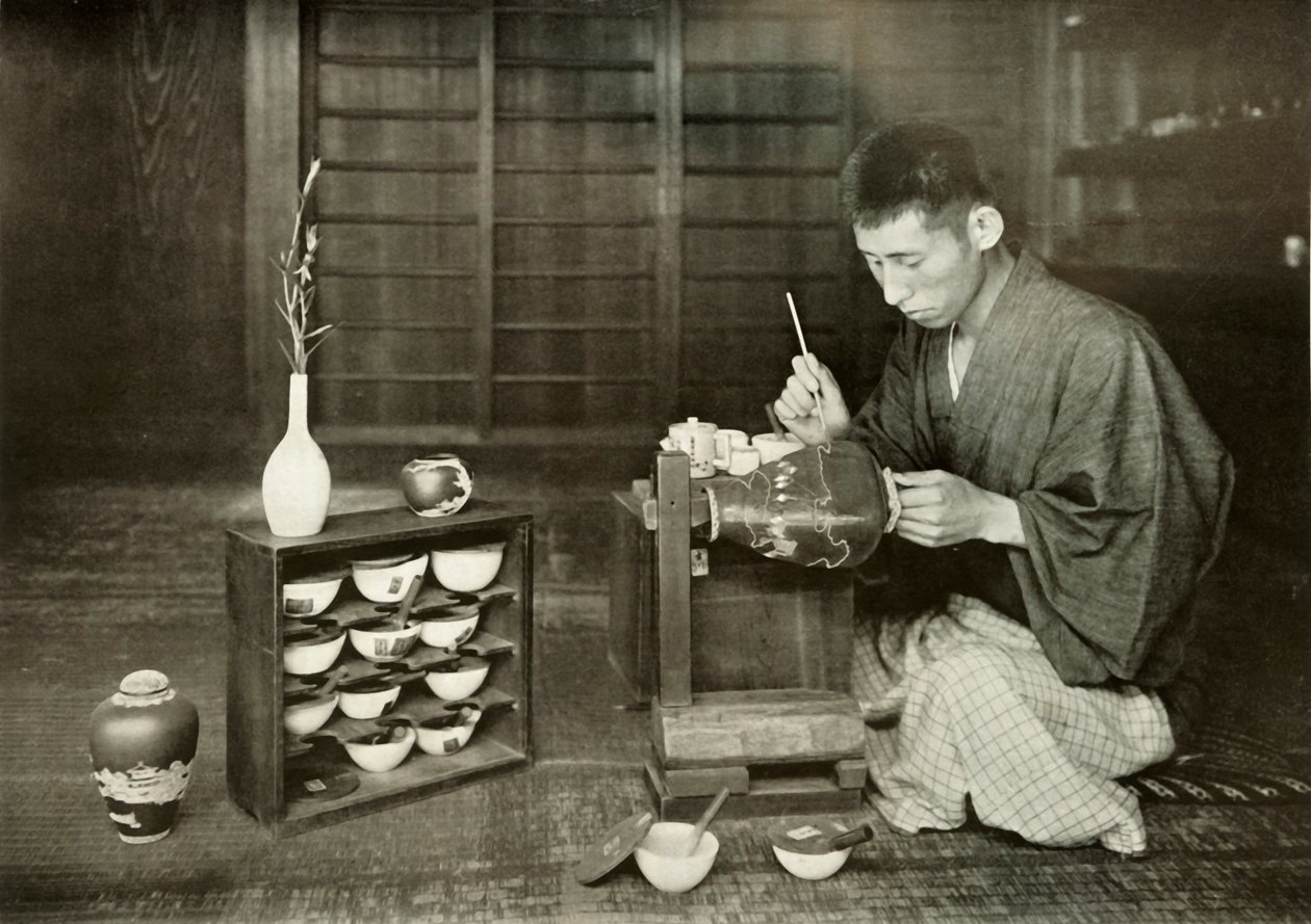 Cloisonne-i váza a császárnak, 1910. alkotó: Herbert Ponting