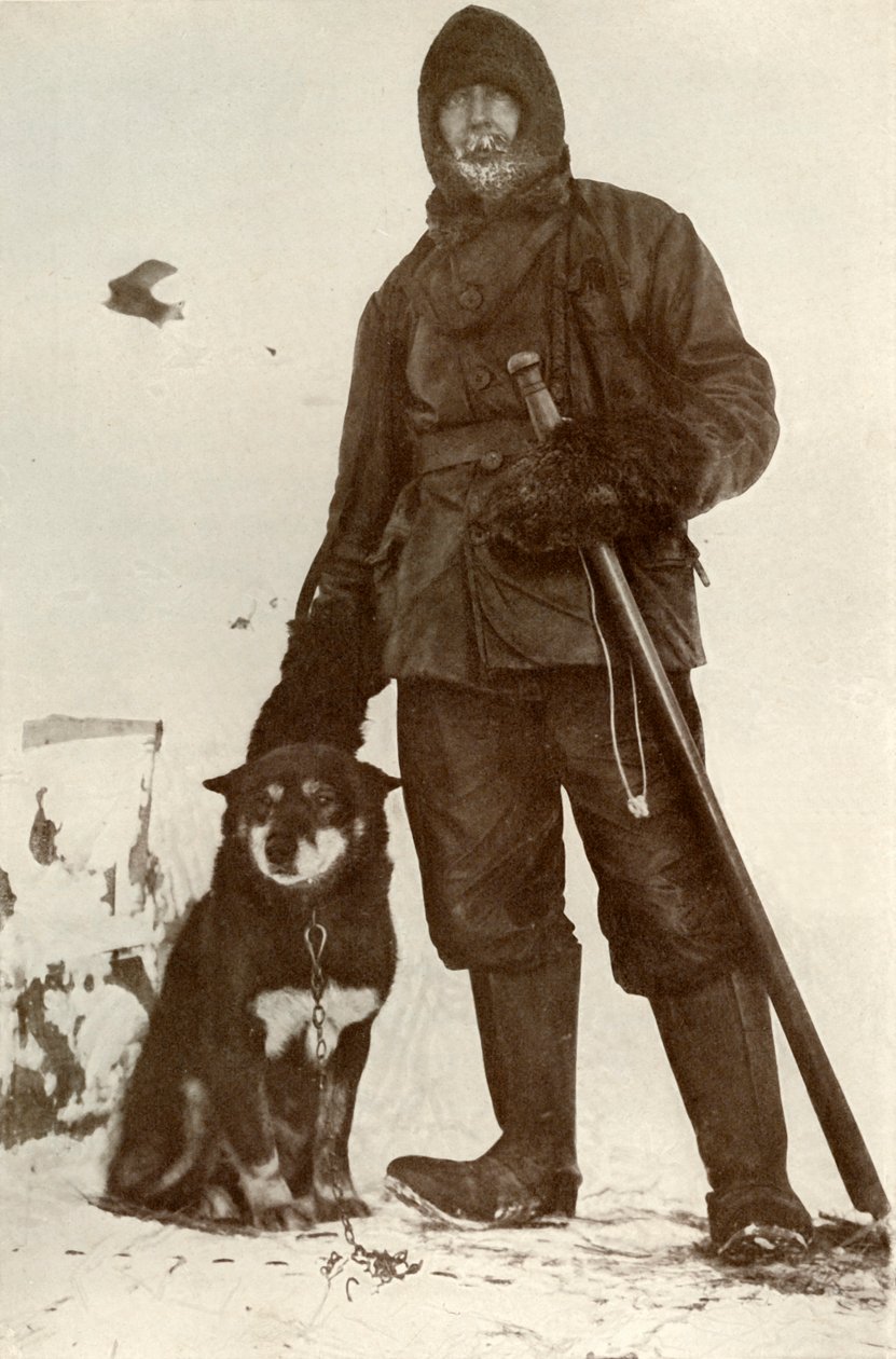 C. H. Meares és Osman, A kutyák vezetője, 1911. augusztus 28., 1913. alkotó: Herbert Ponting