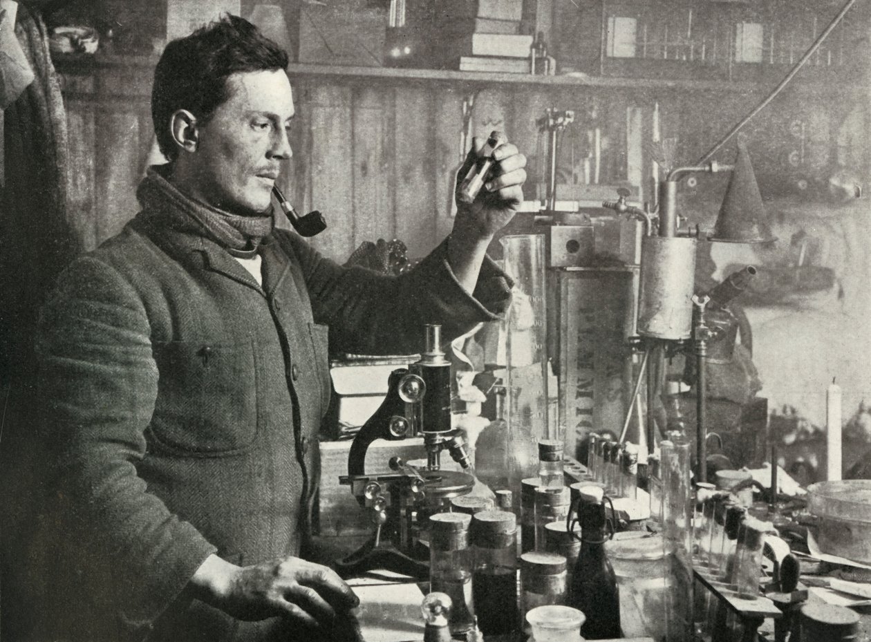 Dr. Atkinson a laboratóriumában, 1911. szeptember 15., 1913 alkotó: Herbert Ponting