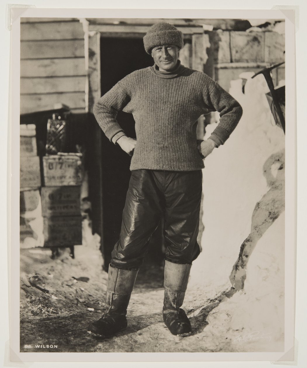Dr. Wilson a „Terra Nova” expedícióból (1910-13) a Déli-sarkra, Scott kapitány vezetésével (bromidmintás) alkotó: Herbert Ponting