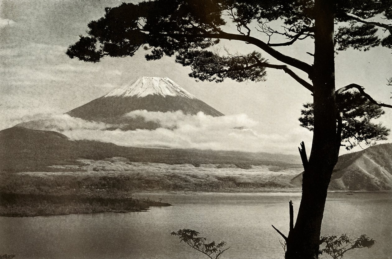 Fuji a Motosu-tóból, 1910. alkotó: Herbert Ponting
