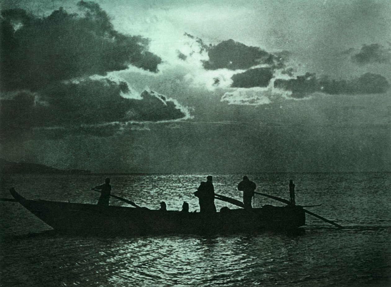 Moonlight at Shizu-Ura, 1910. alkotó: Herbert Ponting