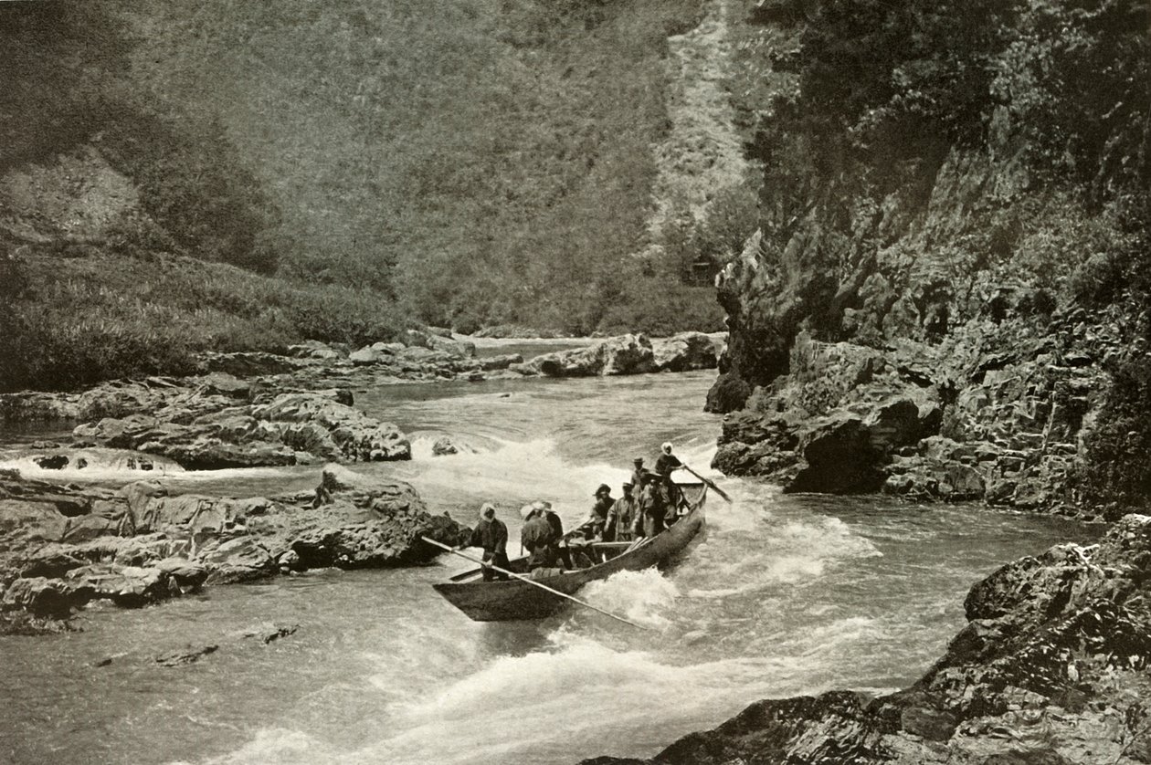A Katsura-Gawa zúgójának lövése, 1910. alkotó: Herbert Ponting