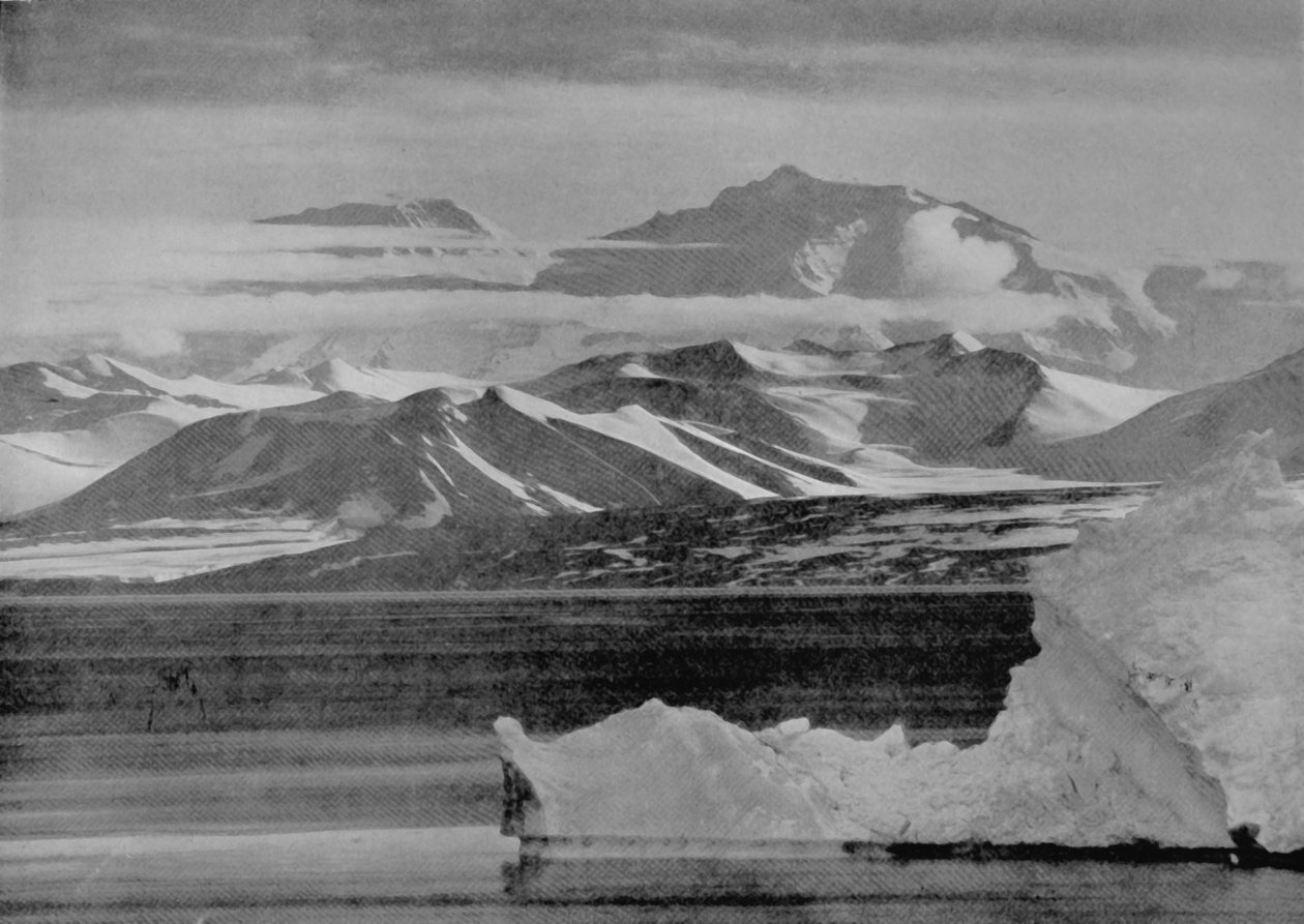 Telefénykép a Mount Lister Scarpról, 1911. február 10., 1913. alkotó: Herbert Ponting