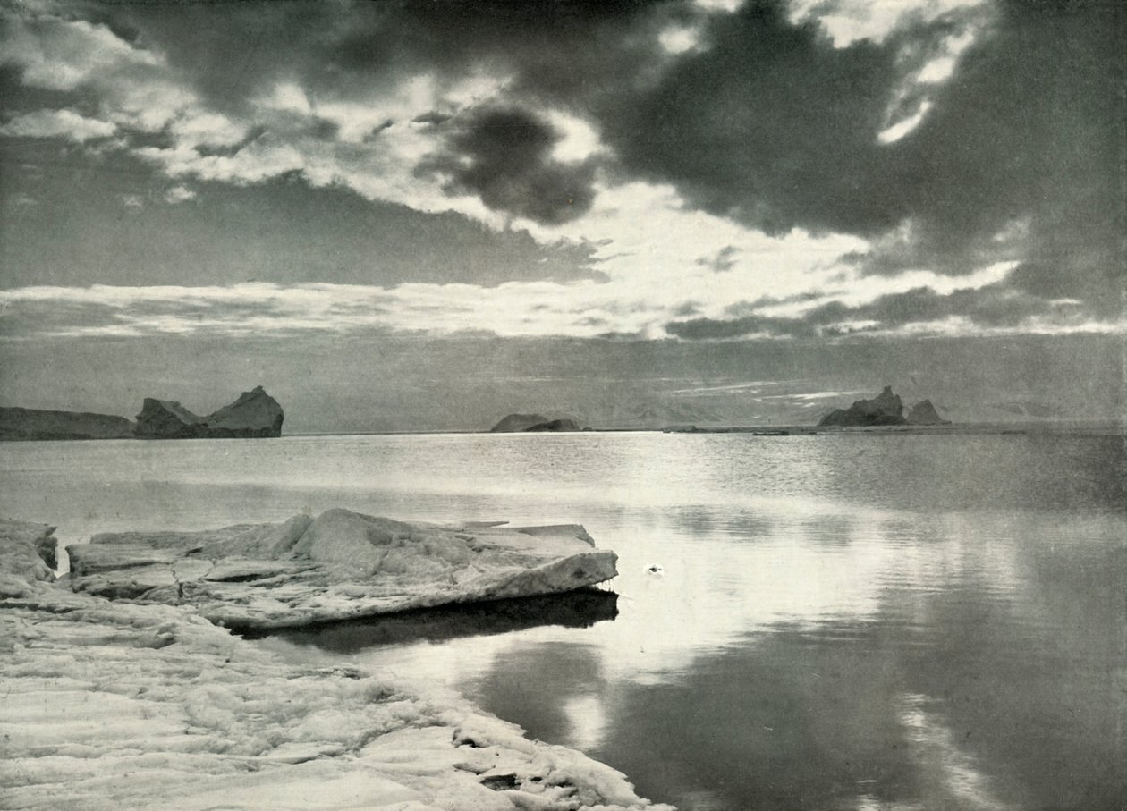 A hosszú sarki éjszaka bukása, c19101913, 1913. alkotó: Herbert Ponting