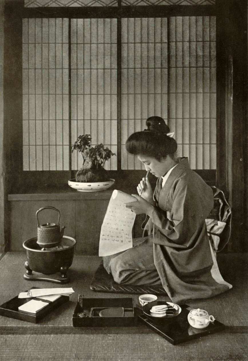 Levél írása, 1910. alkotó: Herbert Ponting