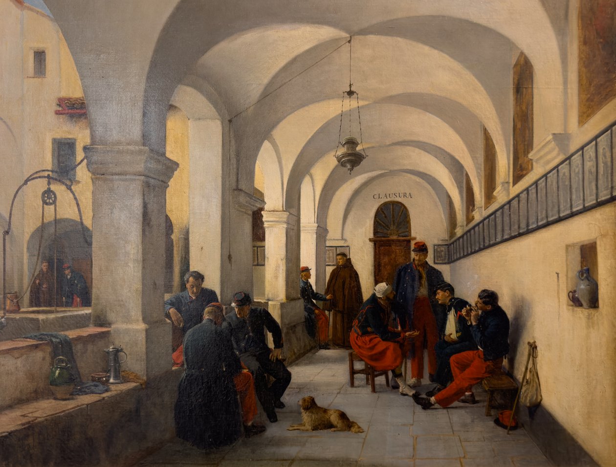 A francia kurirasszisták érkezése Nizzába 1859-ben, 1859 körül (Olaj, vászon) alkotó: Hercule Trachel