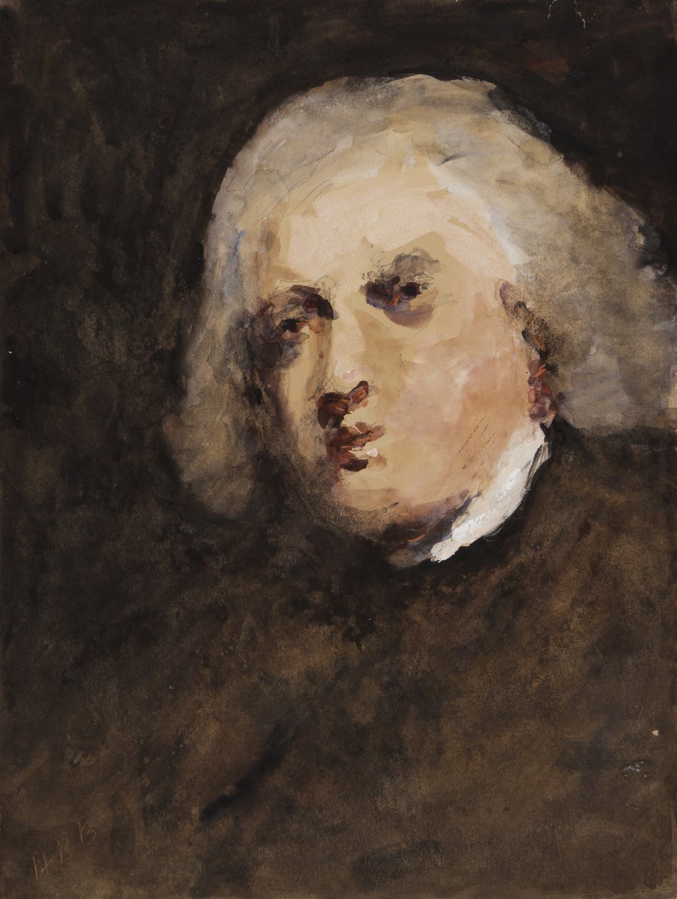 Dr. Johnson, Reynolds után (wc és gouache papíron) alkotó: Hercules Brabazon Brabazon