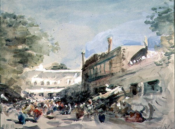 Utcai jelenet Delhiben alkotó: Hercules Brabazon Brabazon