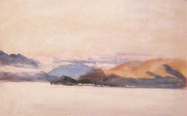 Kilátás a Comói-tóra alkotó: Hercules Brabazon Brabazon