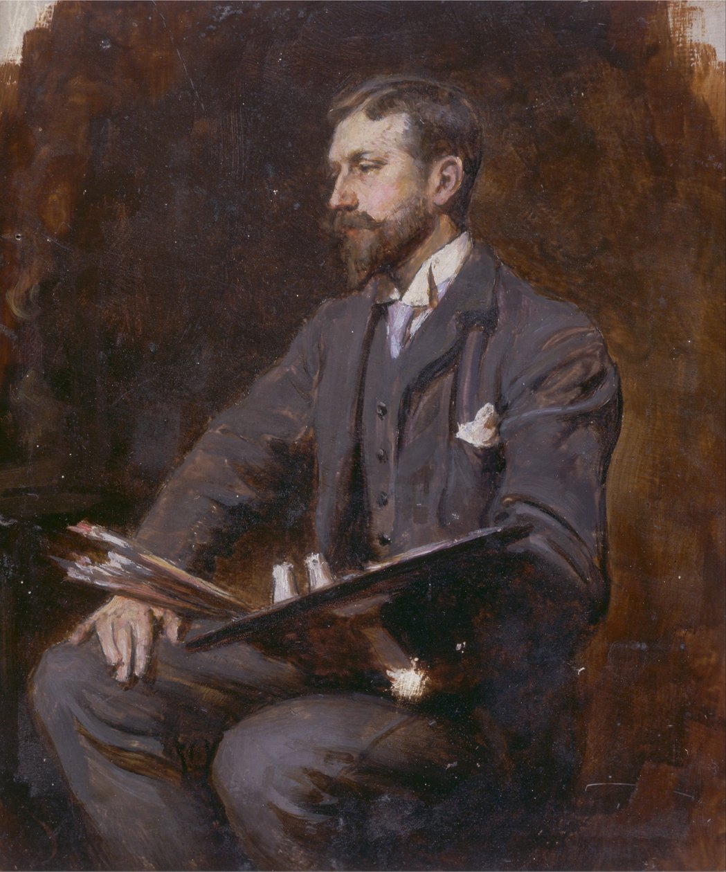 Önarckép alkotó: Herman Gustave Herkomer