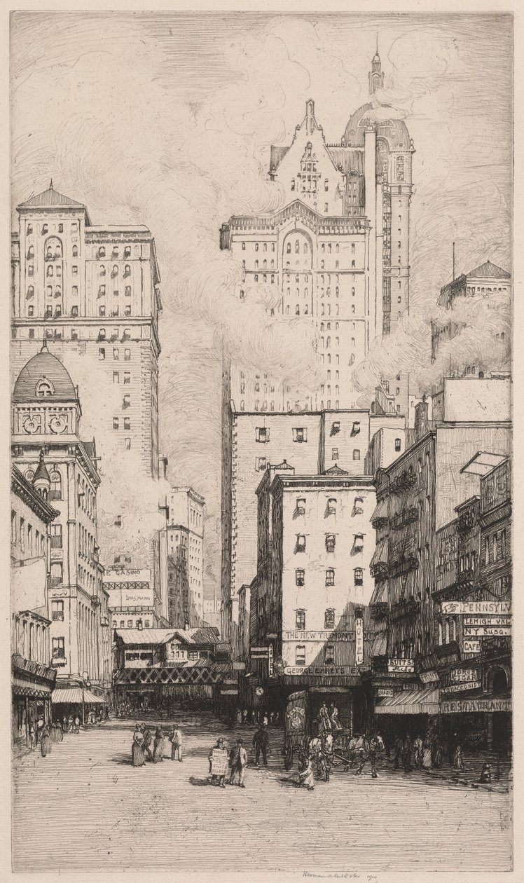 Cortland Street, New York alkotó: Herman Armour Webster