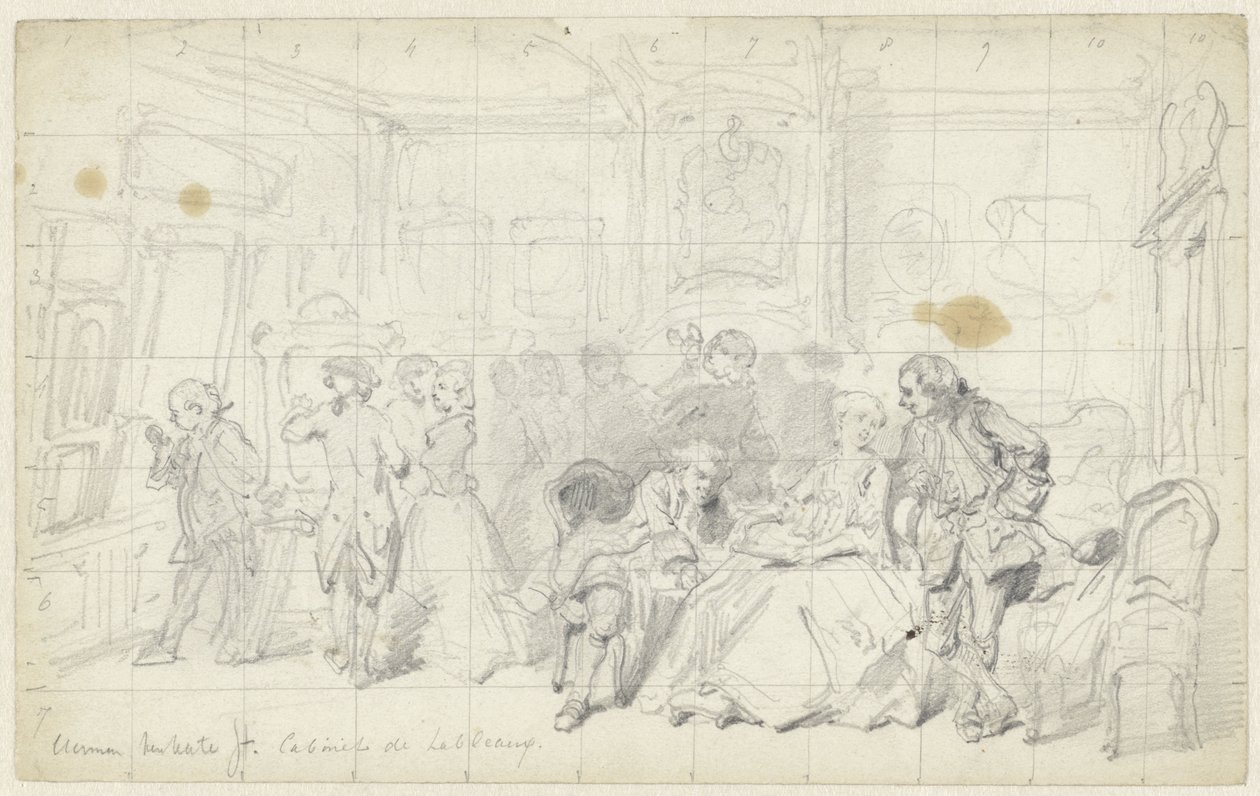 Művészeti elismerés egy régi holland házban Cabinet de tableaux (cím a tárgyon) alkotó: Herman Frederik Carel ten Kate