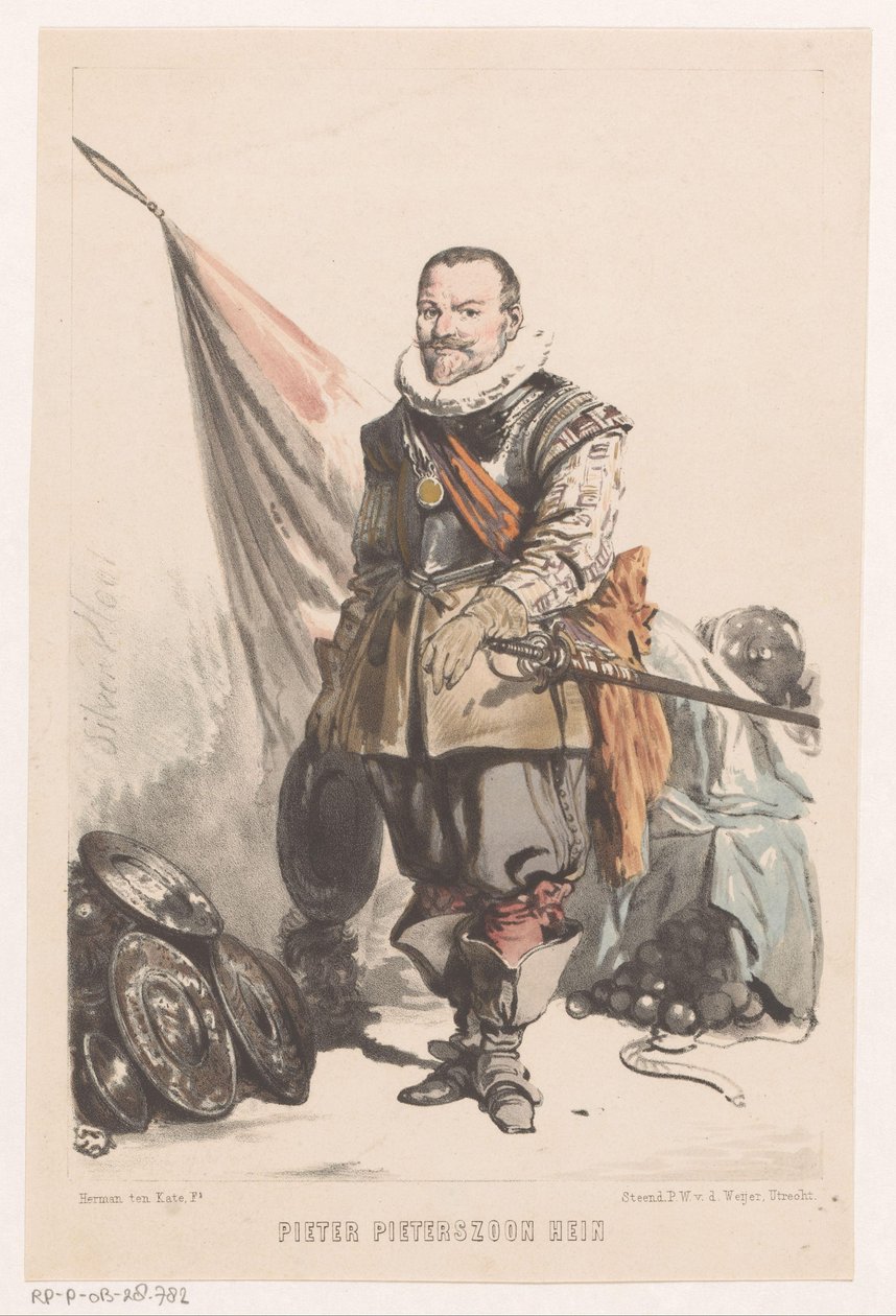 Pieter Pieterszoon Hein (cím a tárgyon) alkotó: Herman Frederik Carel ten Kate