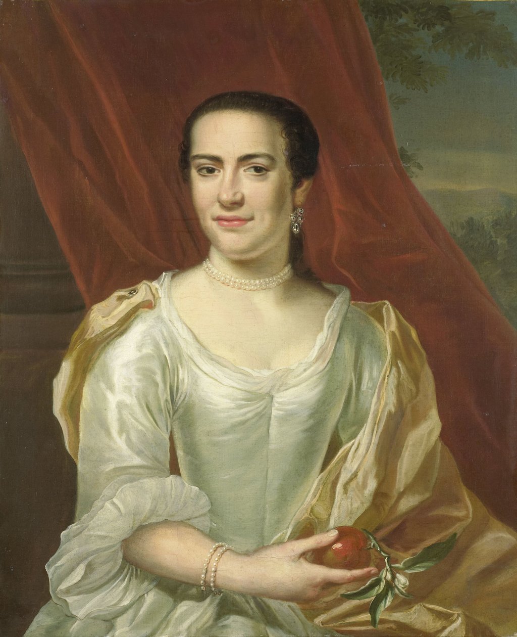 Margaretha Leuveling (1738-83), Justus Tjeenk felesége alkotó: Herman Frederik van Hengel