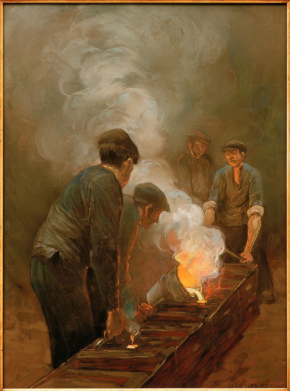 Rézöntöde alkotó: Herman Heijenbrock