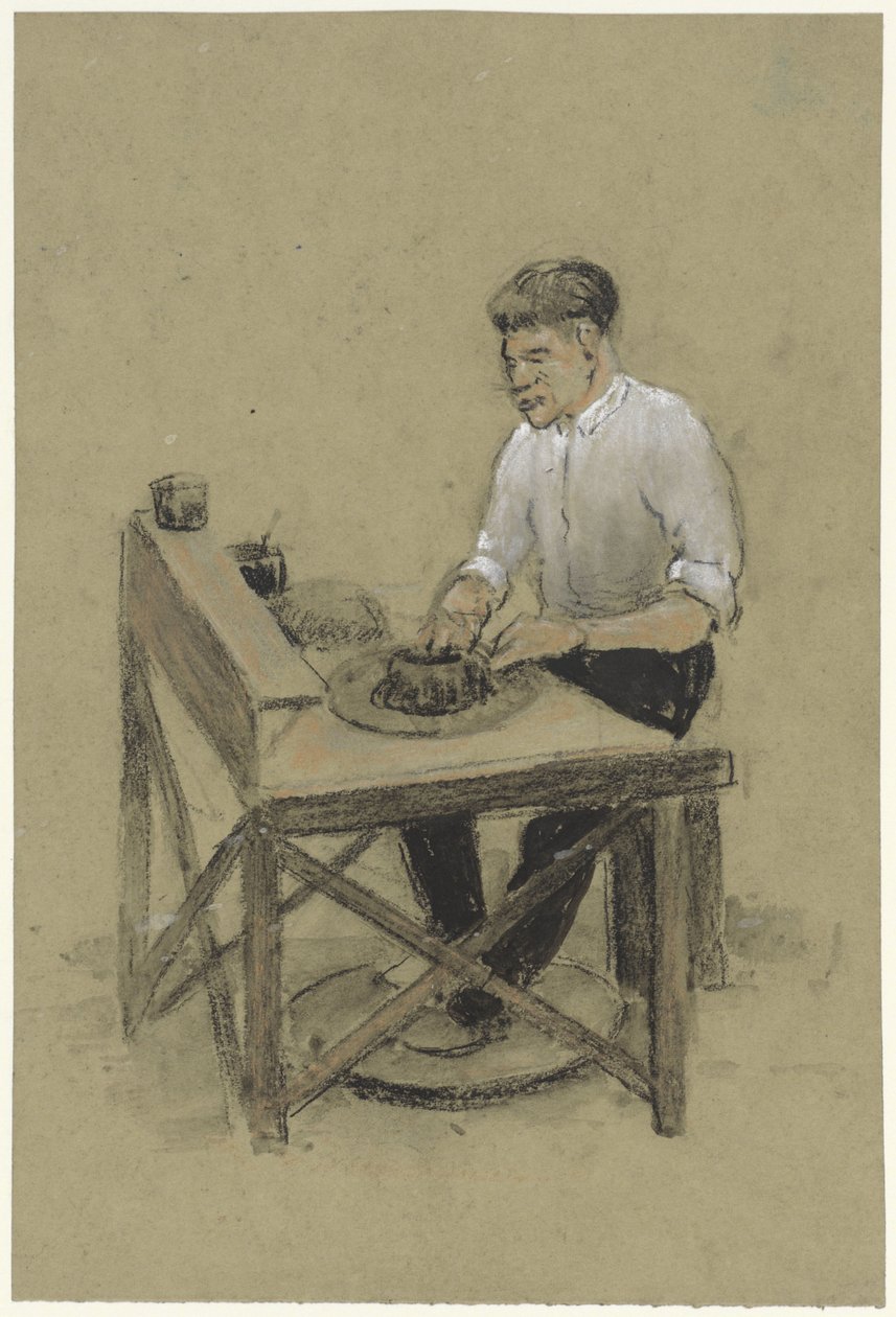 Potter a lemezjátszójánál alkotó: Herman Heijenbrock