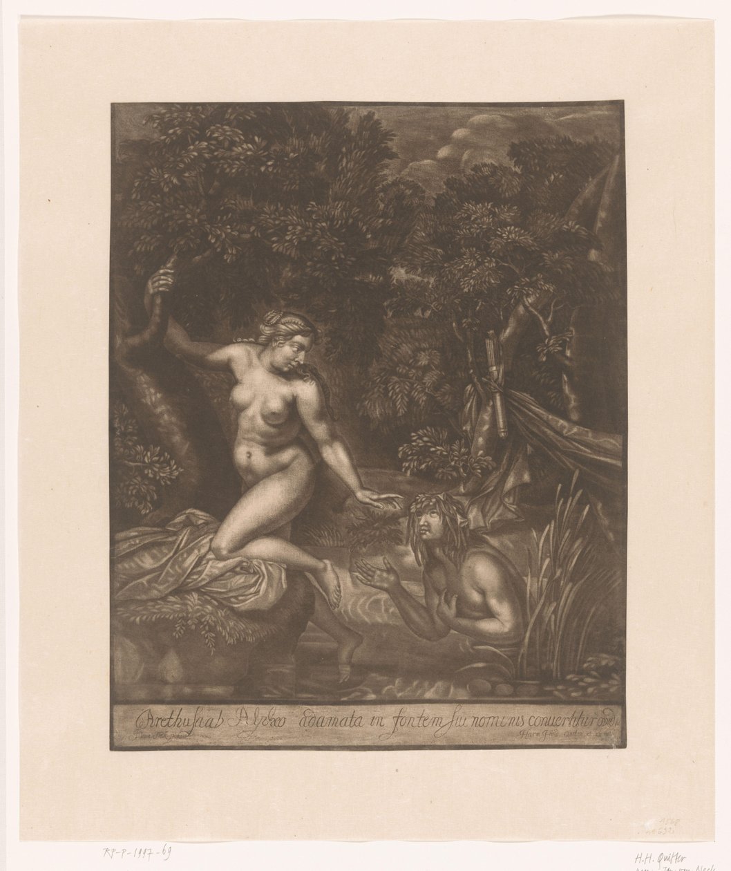 Alfeusz és Arethusa alkotó: Herman Hendrik de Quiter (I)