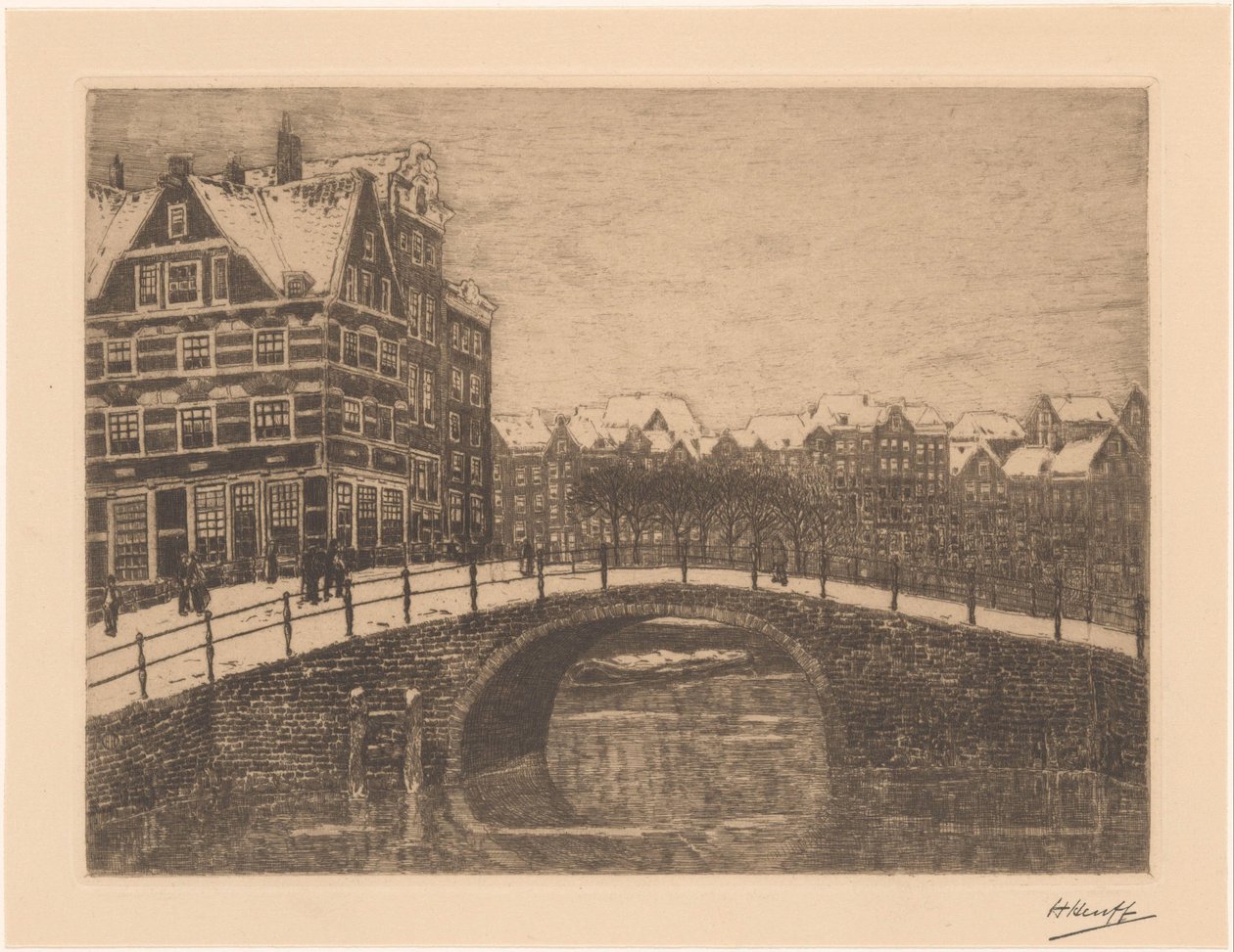 Lekkere zár Amszterdamban alkotó: Herman Heuff (signed by artist)