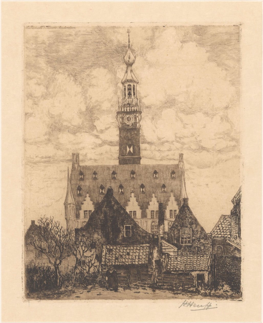 Veere Városháza alkotó: Herman Heuff (signed by artist)