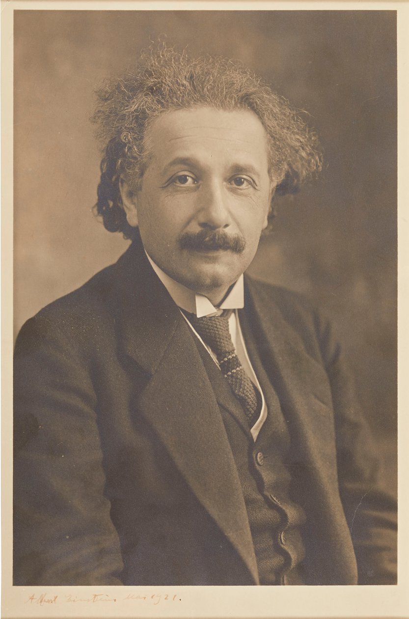 Albert Einstein portréja 1879-1955, 1921. alkotó: Herman Mishkin