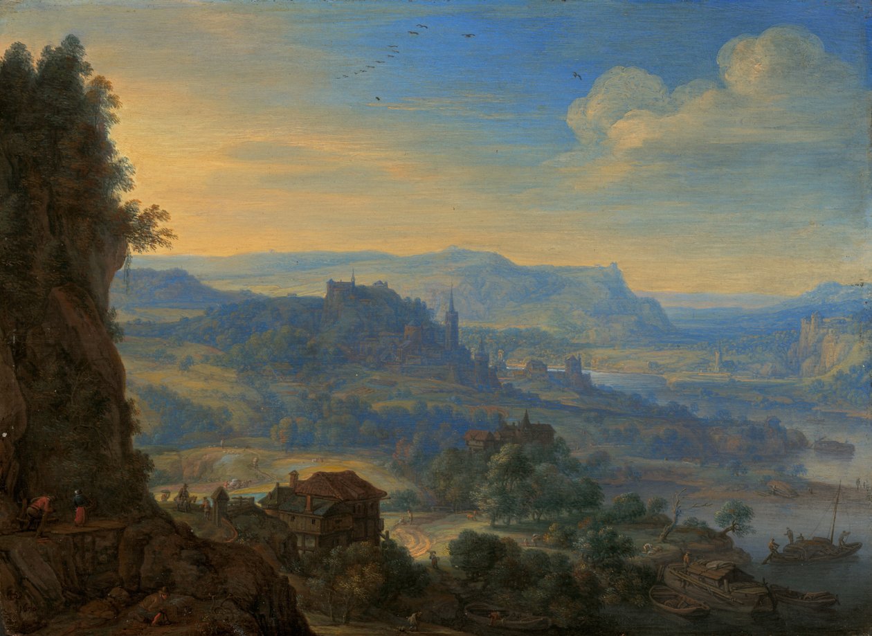 Képzeletbeli folyó táj alkotó: Herman Saftleven