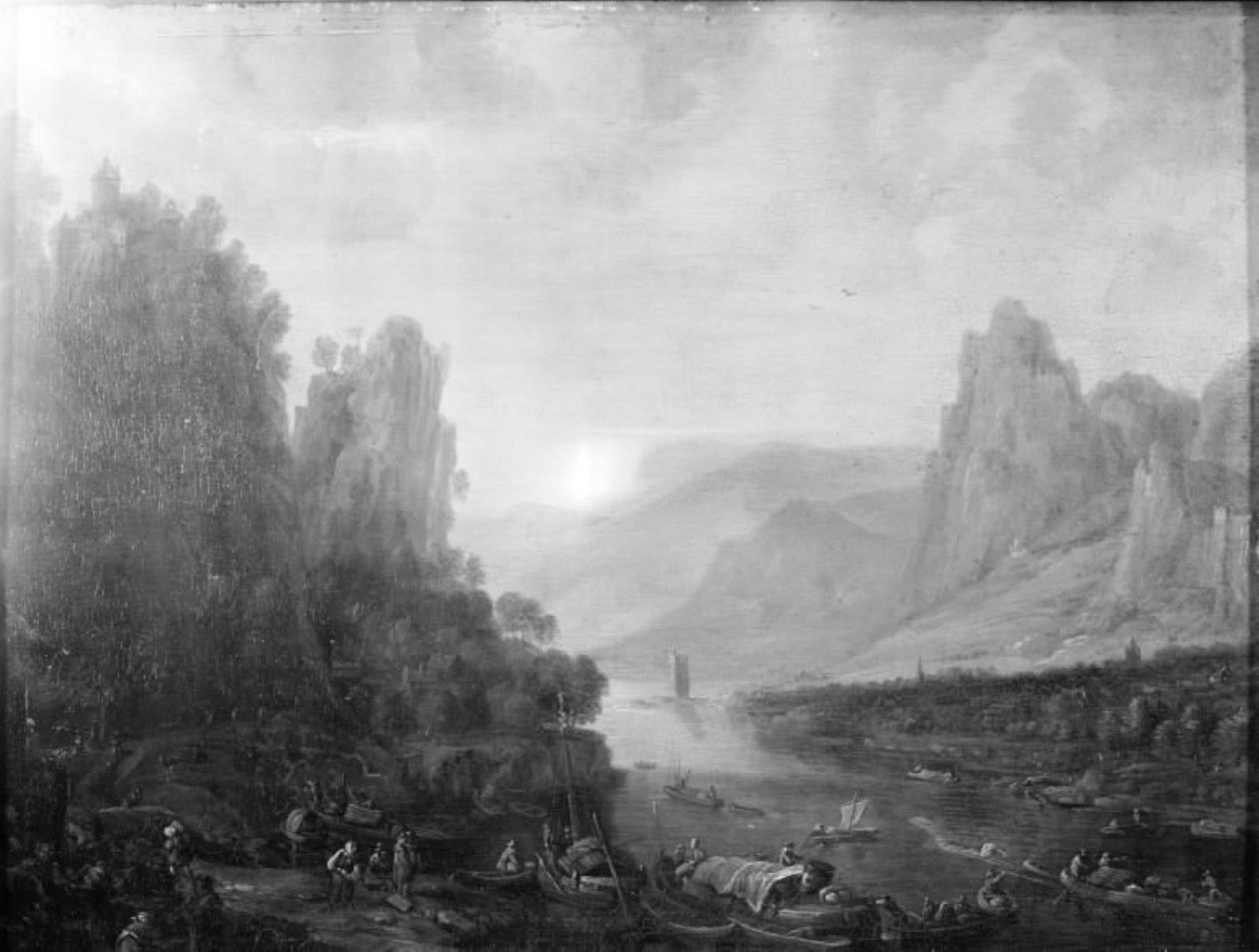 Rajnai táj Bingen közelében alkotó: Herman Saftleven