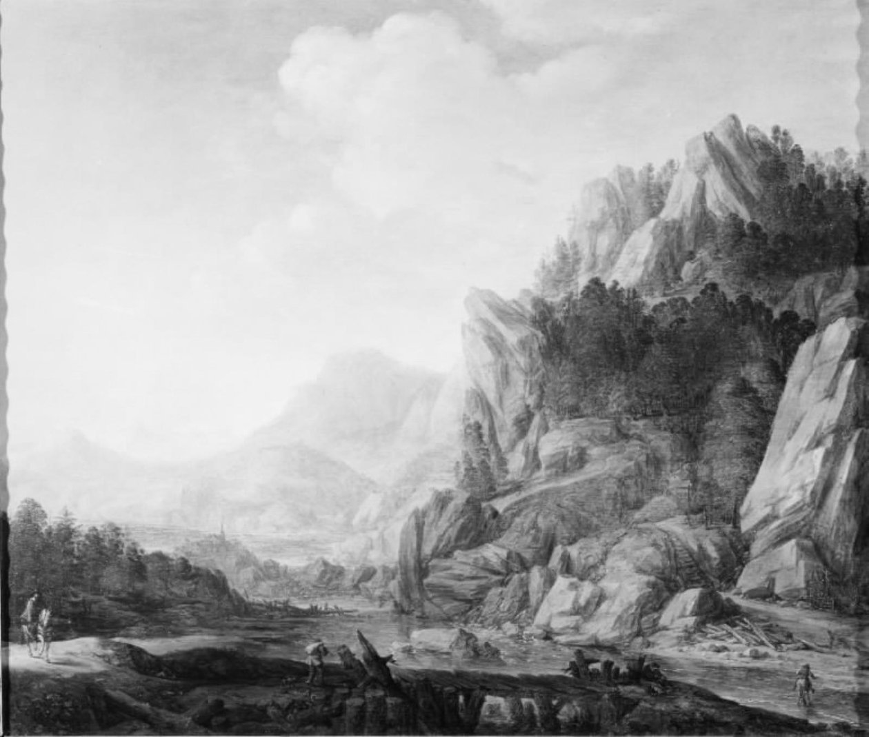 Folyóparti táj alkotó: Herman Saftleven