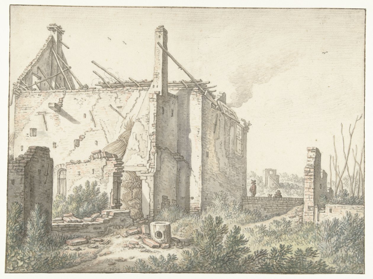 Egy ház romja Utrechtben alkotó: Herman Saftleven