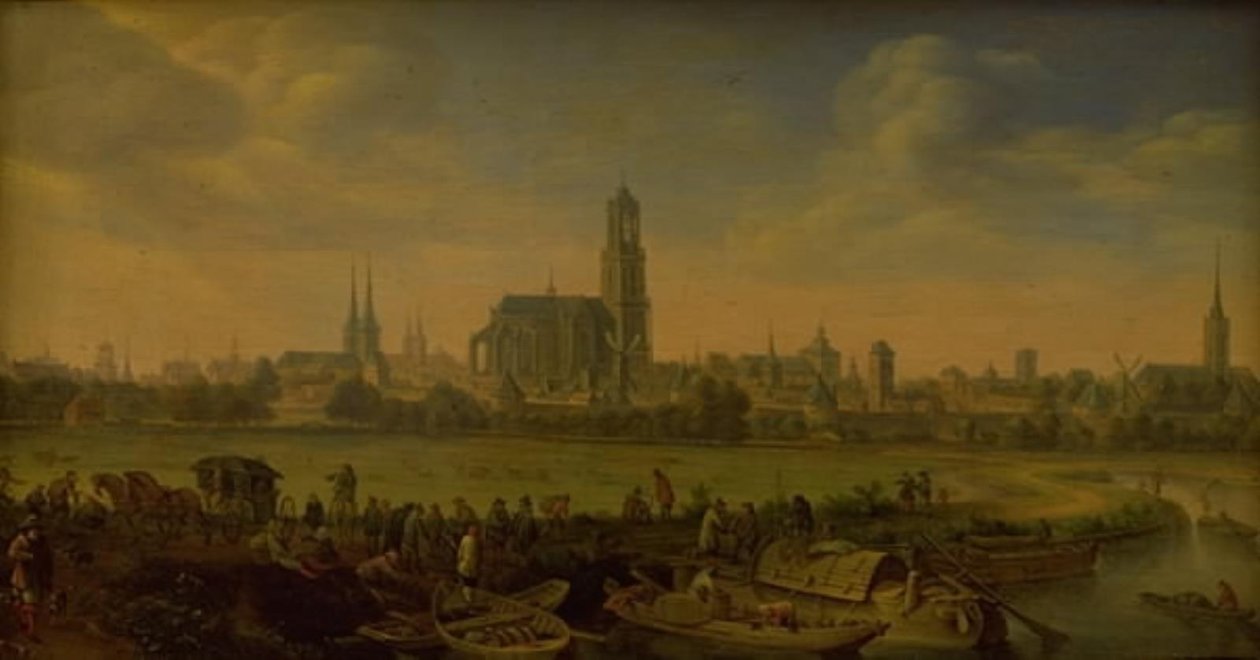 Kilátás Utrechtre alkotó: Herman Saftleven