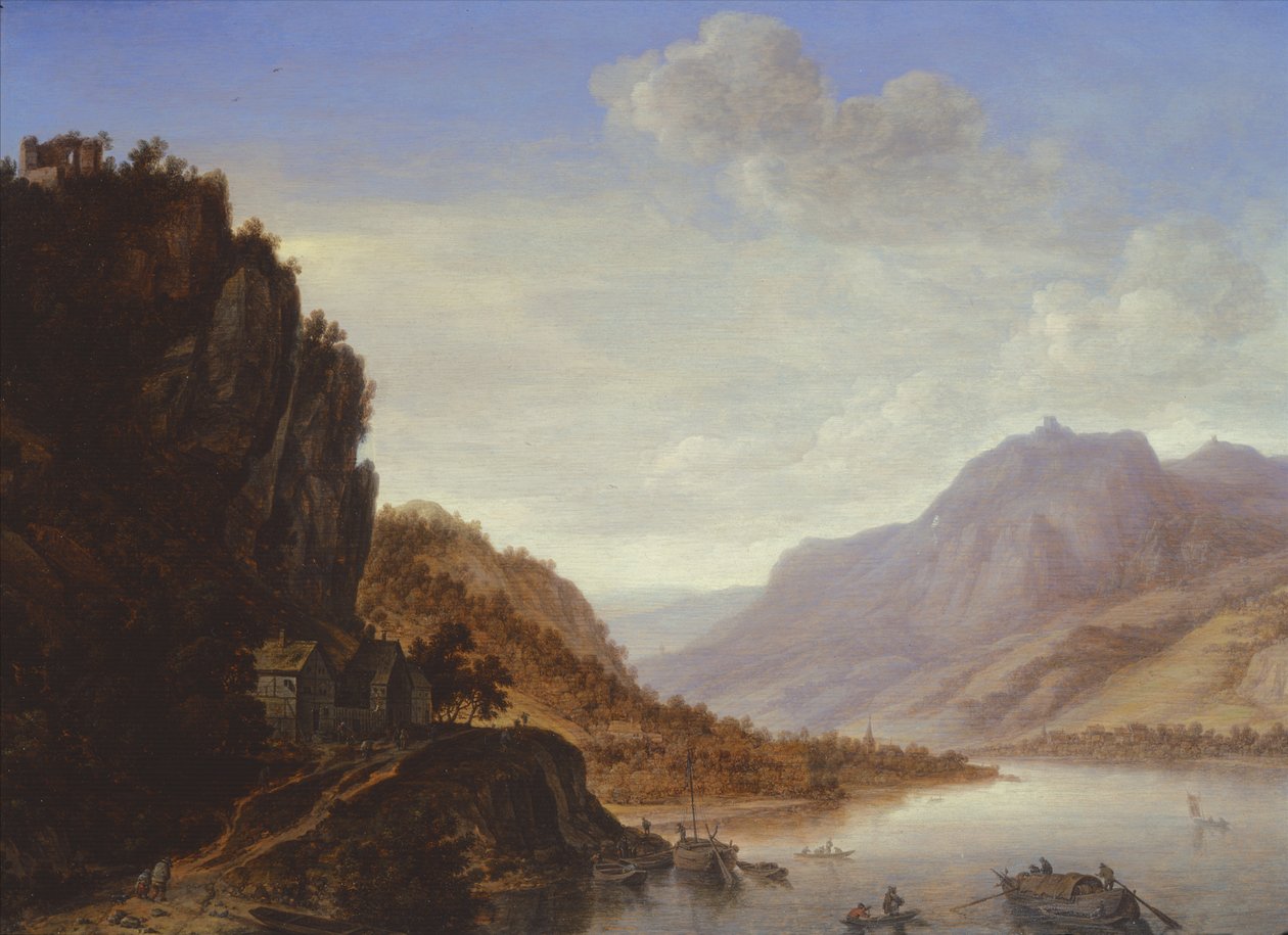 Hegyvidéki folyó táj alkotó: Herman the Younger Saftleven