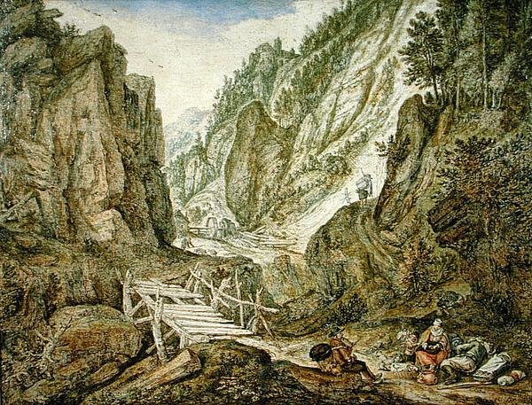 Hegyvidéki táj alkotó: Herman the Younger Saftleven