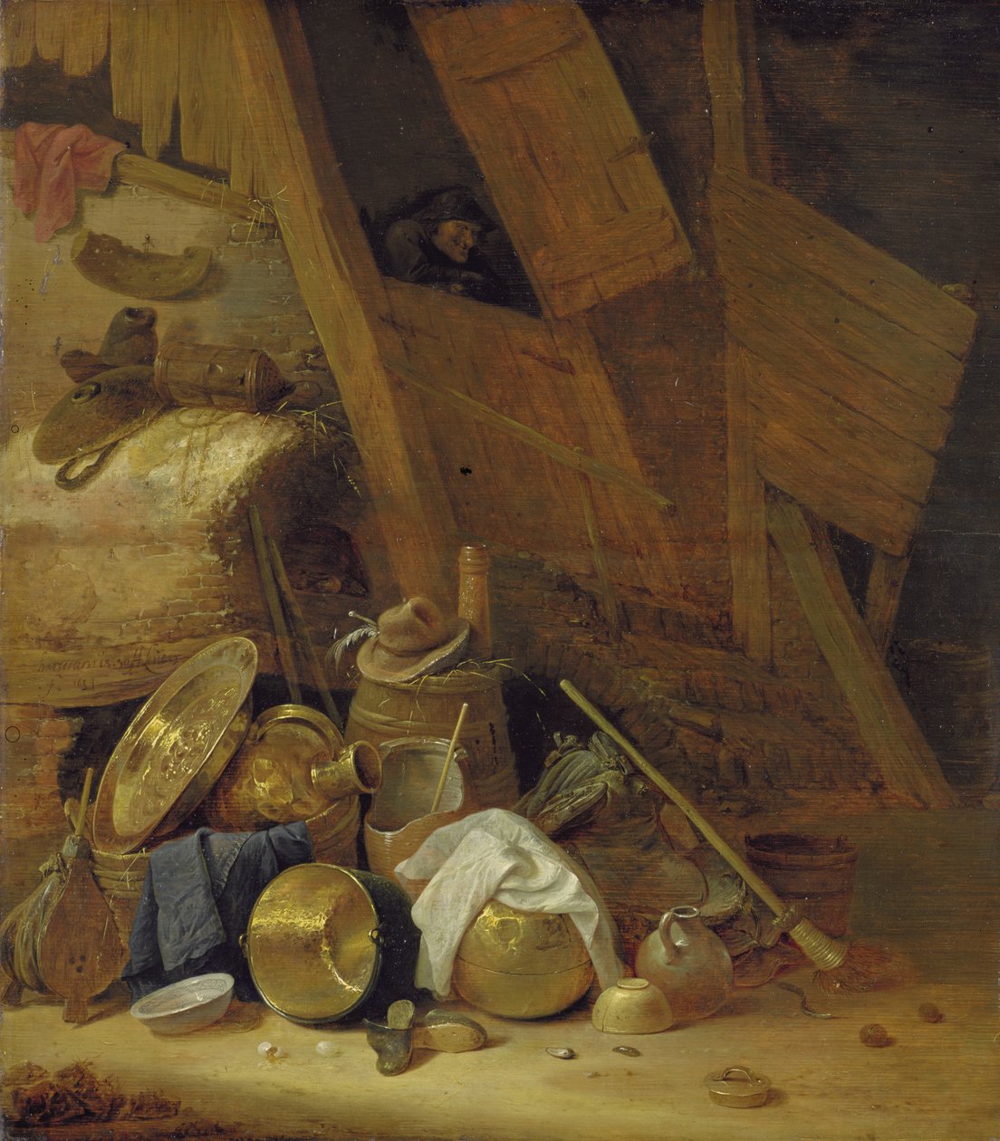 Csendélet egy pajtában, 1634 alkotó: Herman the Younger Saftleven