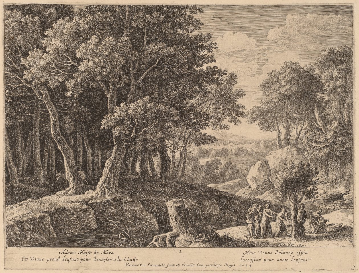 Adonis születése alkotó: Herman van Swanevelt