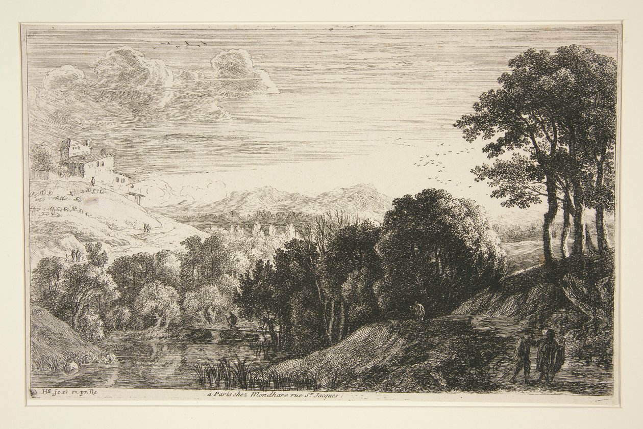 Táj naplementével, a Hill Landscapes sorozatból alkotó: Herman van Swanevelt
