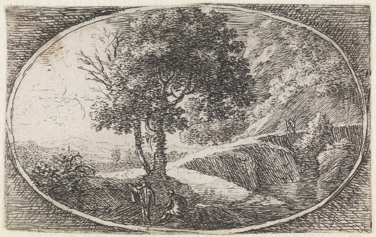 Tájkép (a „variae campestrum fantasiae” sorozat 11. darabja) alkotó: Herman van Swanevelt