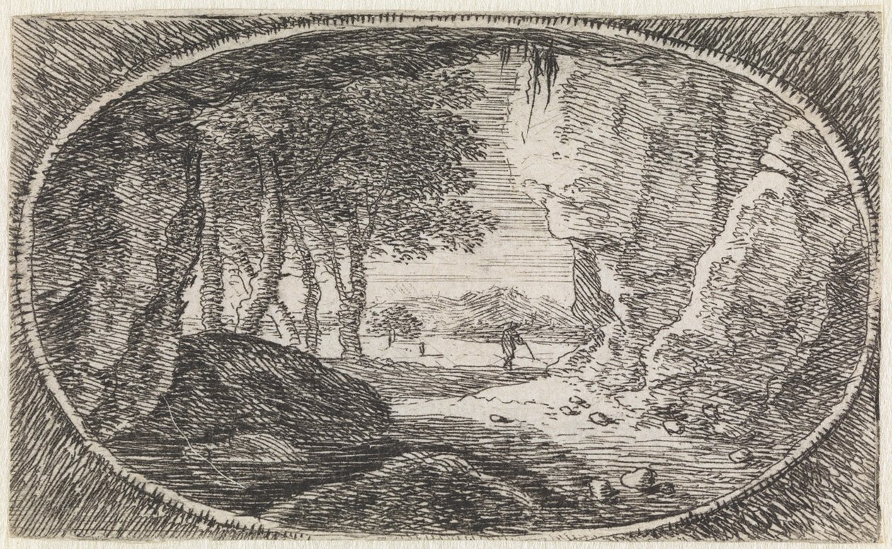 Tájkép (a „variae campestrum fantasiae” sorozat 8. darabja) alkotó: Herman van Swanevelt