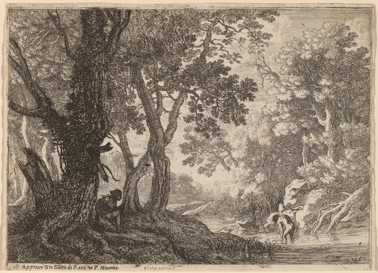 Salmacis és Hermaphroditus alkotó: Herman van Swanevelt