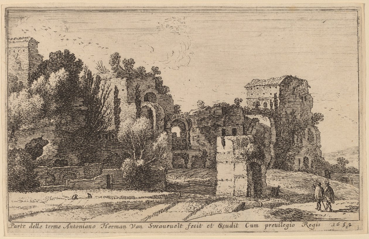 Caracalla fürdői alkotó: Herman van Swanevelt