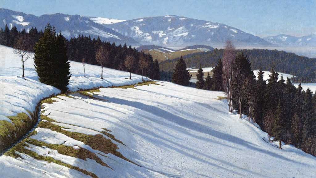 Fekete -erdő a háttérben Schauinsland alkotó: Hermann Dischler